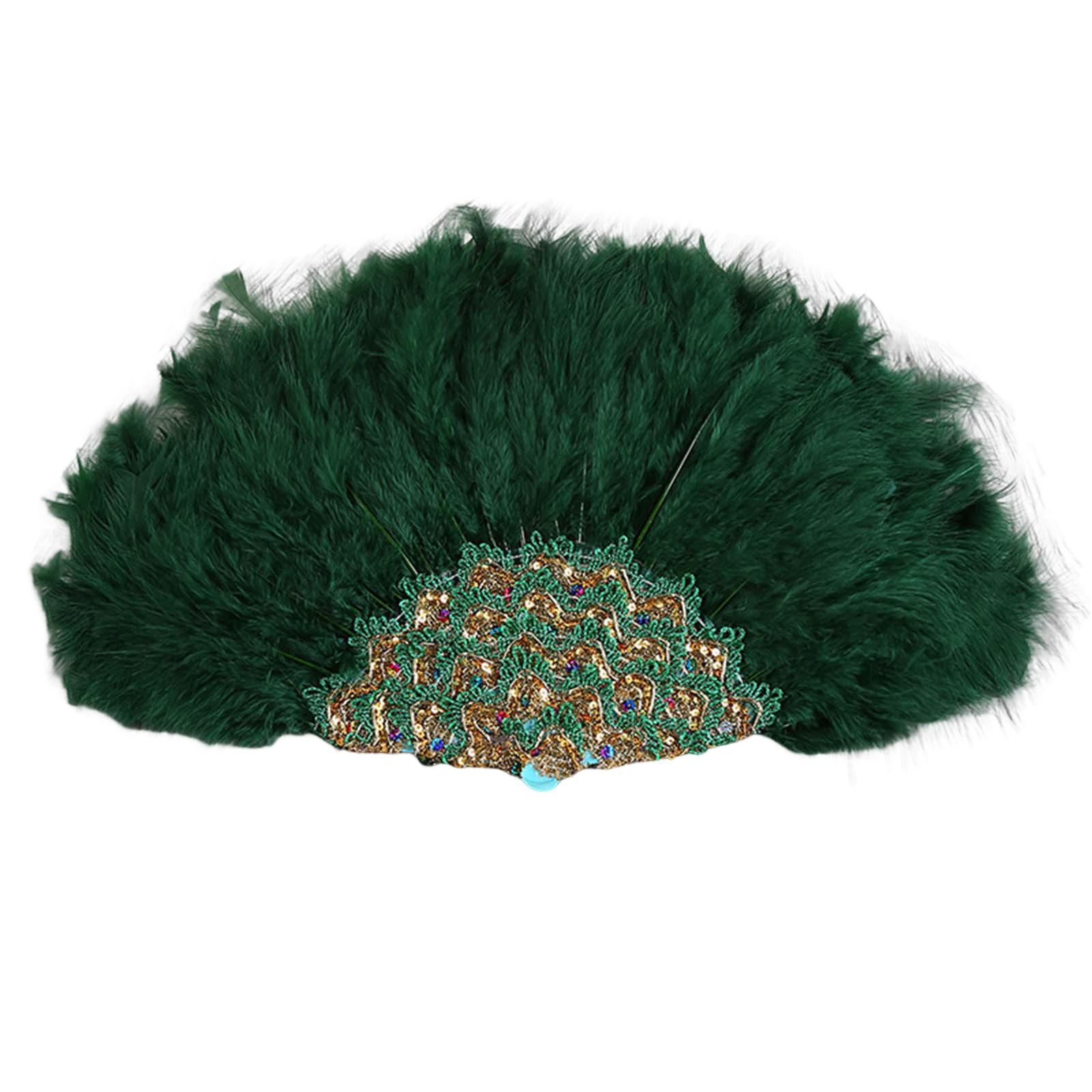 Bride Feather Fan Green