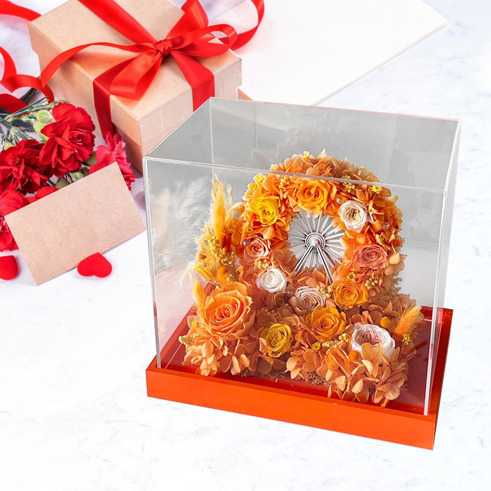 Flower Sky Wheel Accessory Simple for Congratulations Valentine'S Day Lover Orange