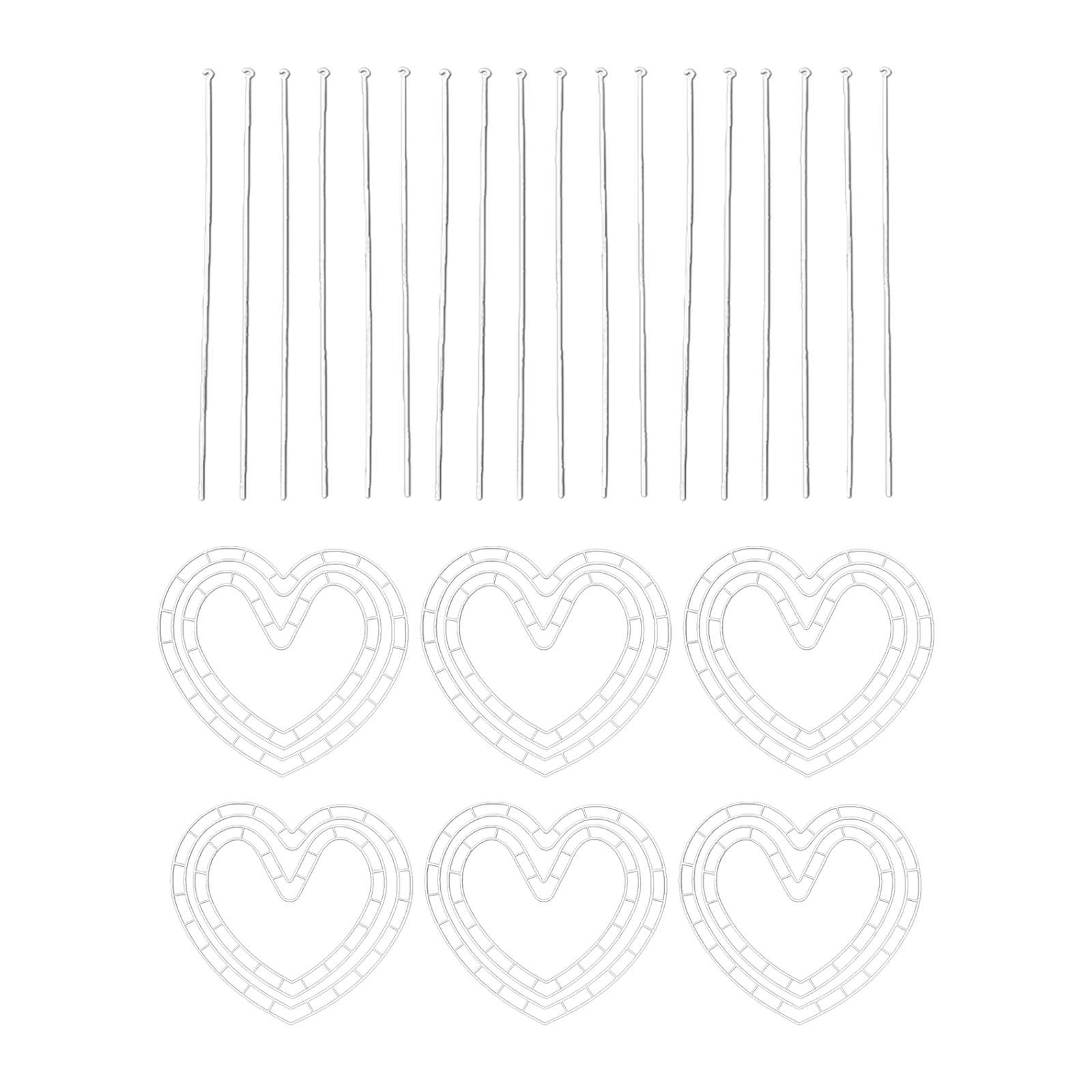 Flower Wreath Frame 6x Small Heart