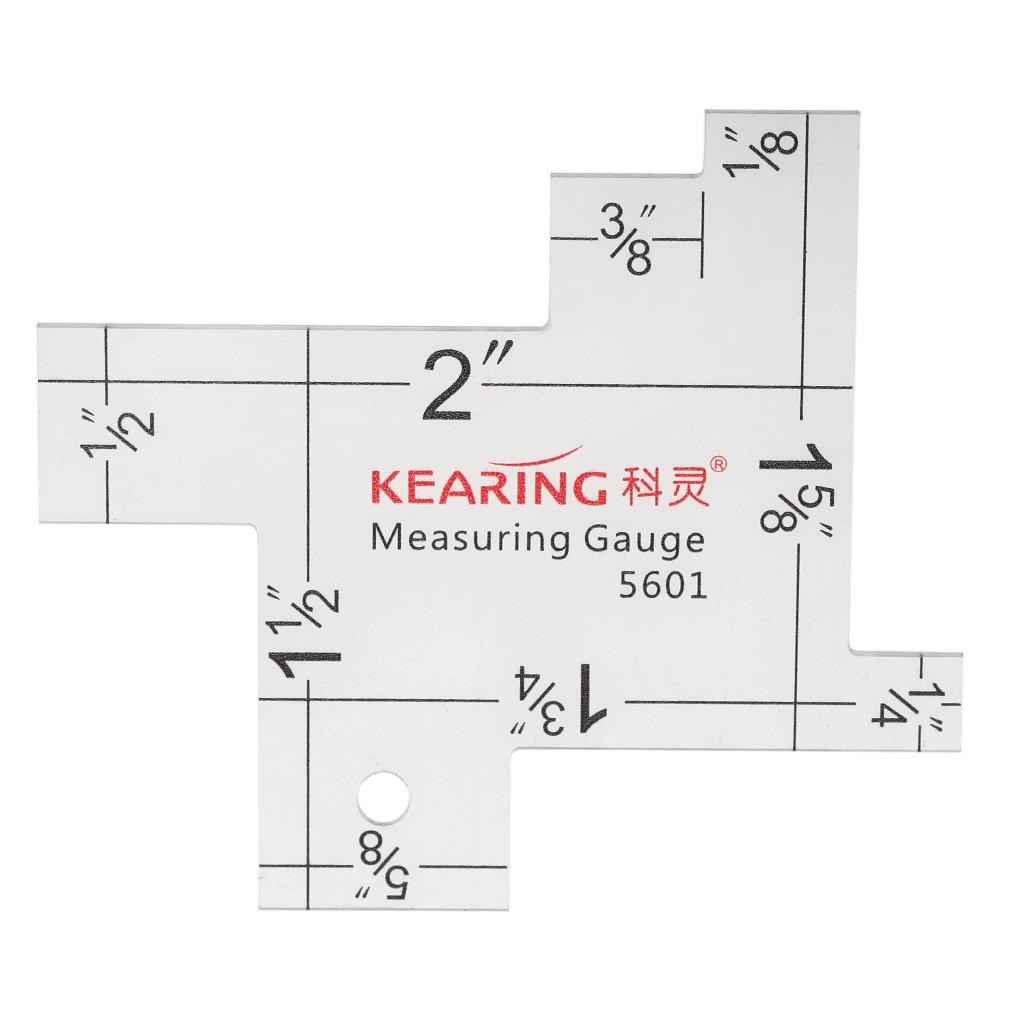 1pc 2" Mini Measuring Gauge Imperial Scale for Sewing