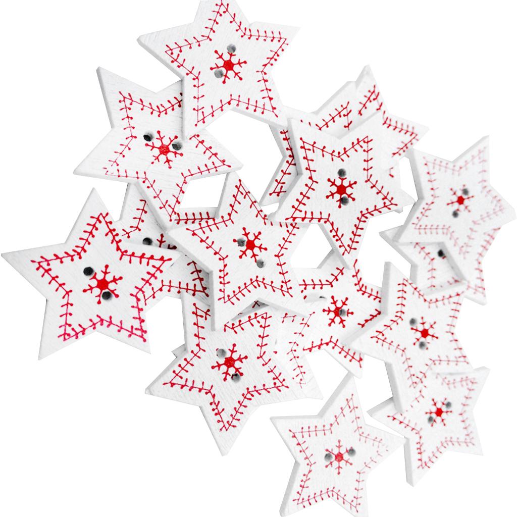 Wood Snowflake Buttons