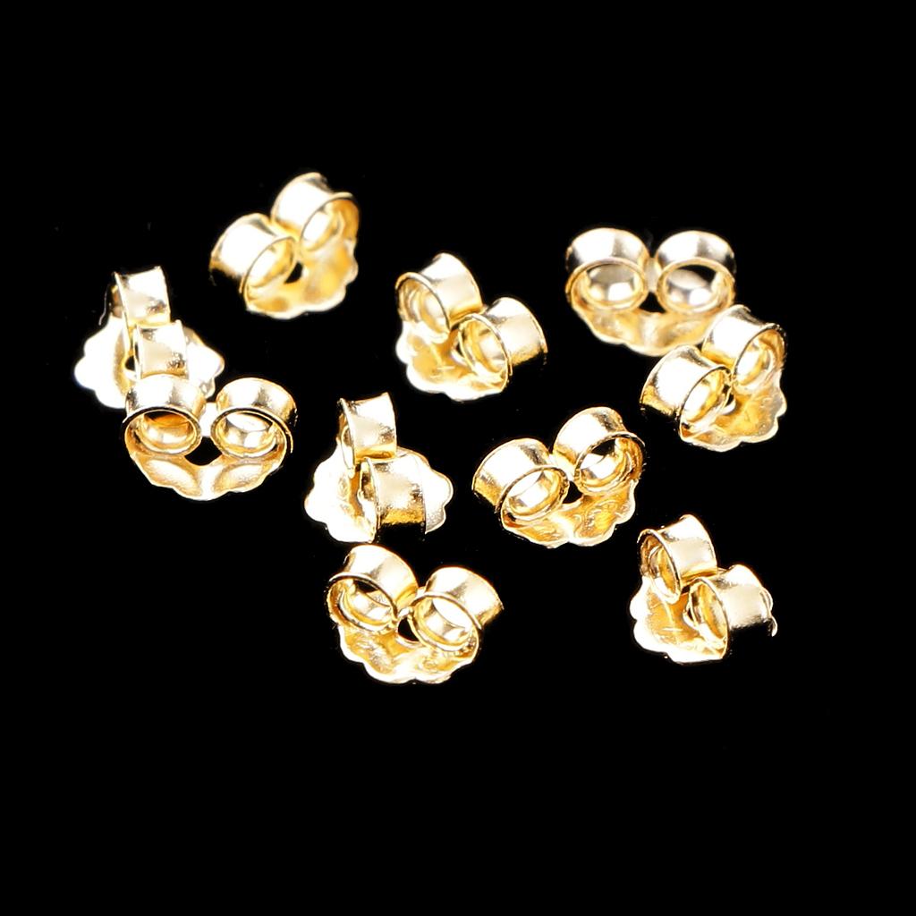 10pcs Butterfly Earring Safety Back Stopper Jewelry Ear Nut Earring Wire Stopper