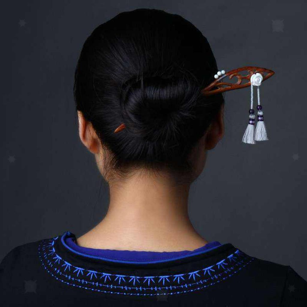 Pique Cheveux Femmes B ton Chignon Japonais en Bois Pique Cheveux Femmes B ton Chignon Japonais en Bois