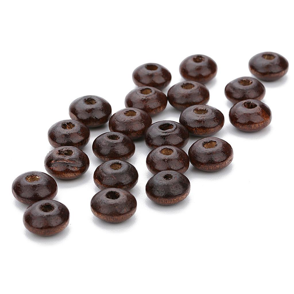 300 3/5mm Large Hole Bead Natural Wooden Abacus Bead 7x12 ...