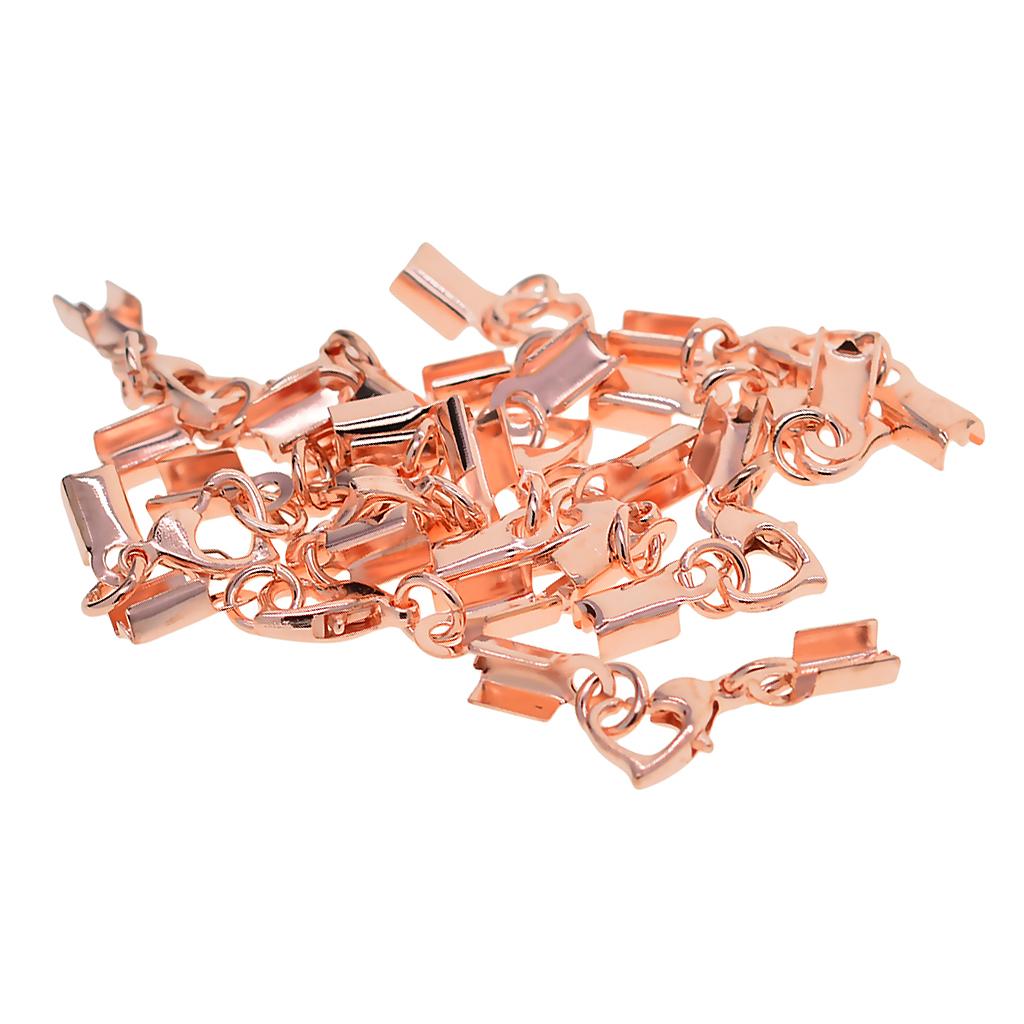 12 Sets Cord End Crimp Caps Jewelry Necklace Bracelet DIY