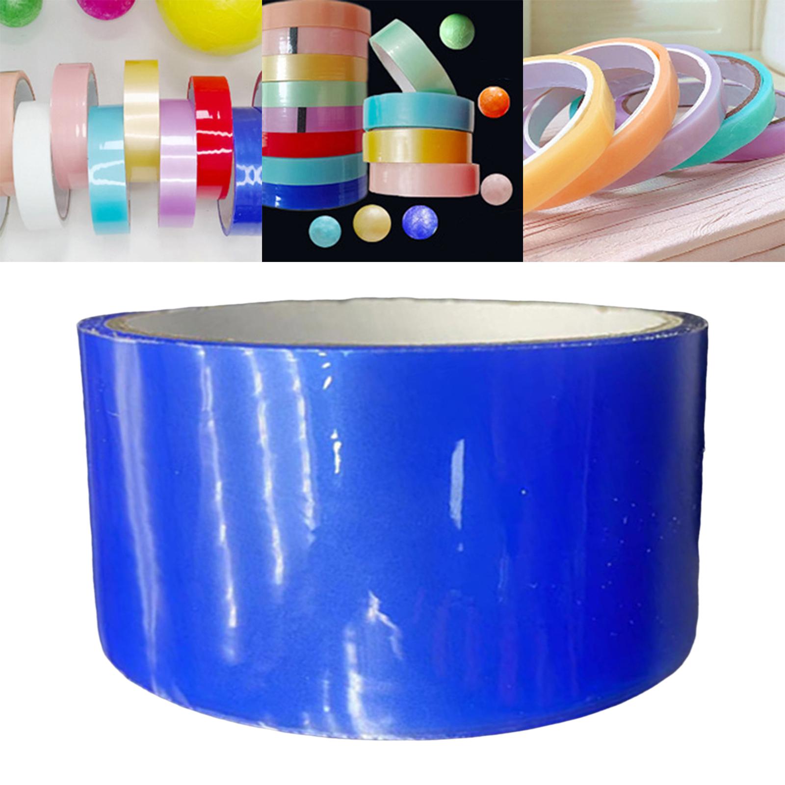 2Pcs Funny Decompression Toys Sticky Ball Rolling Tapes Red Blue