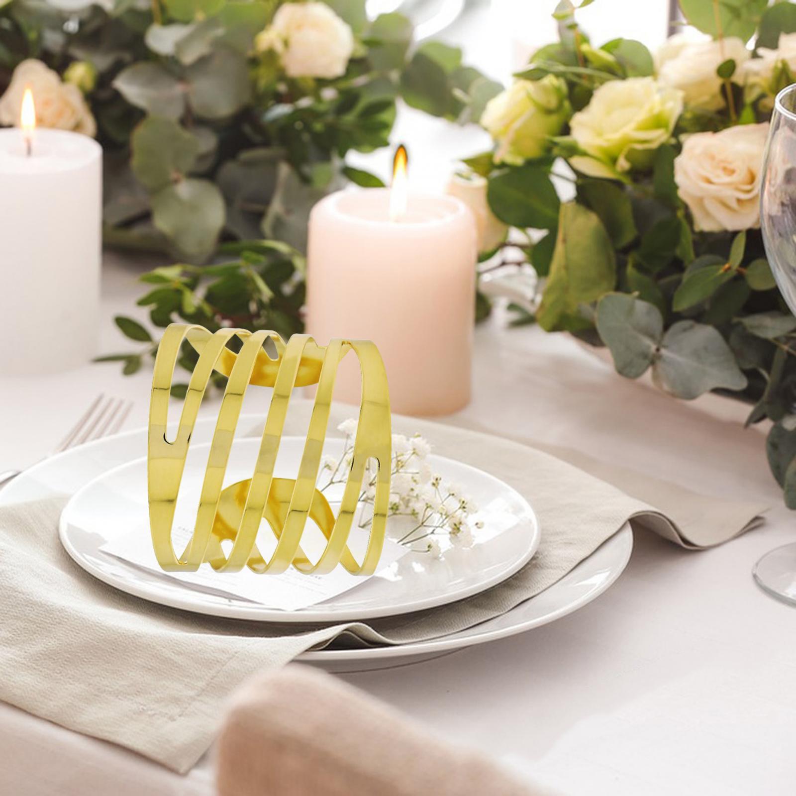 Napkin Rings Holder Stand Tissue Dispenser for Kitchen Countertop Home Party