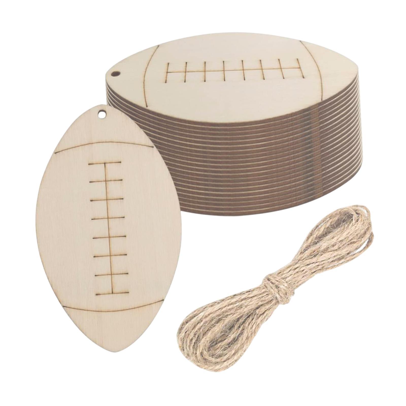 Wood Football Cutouts