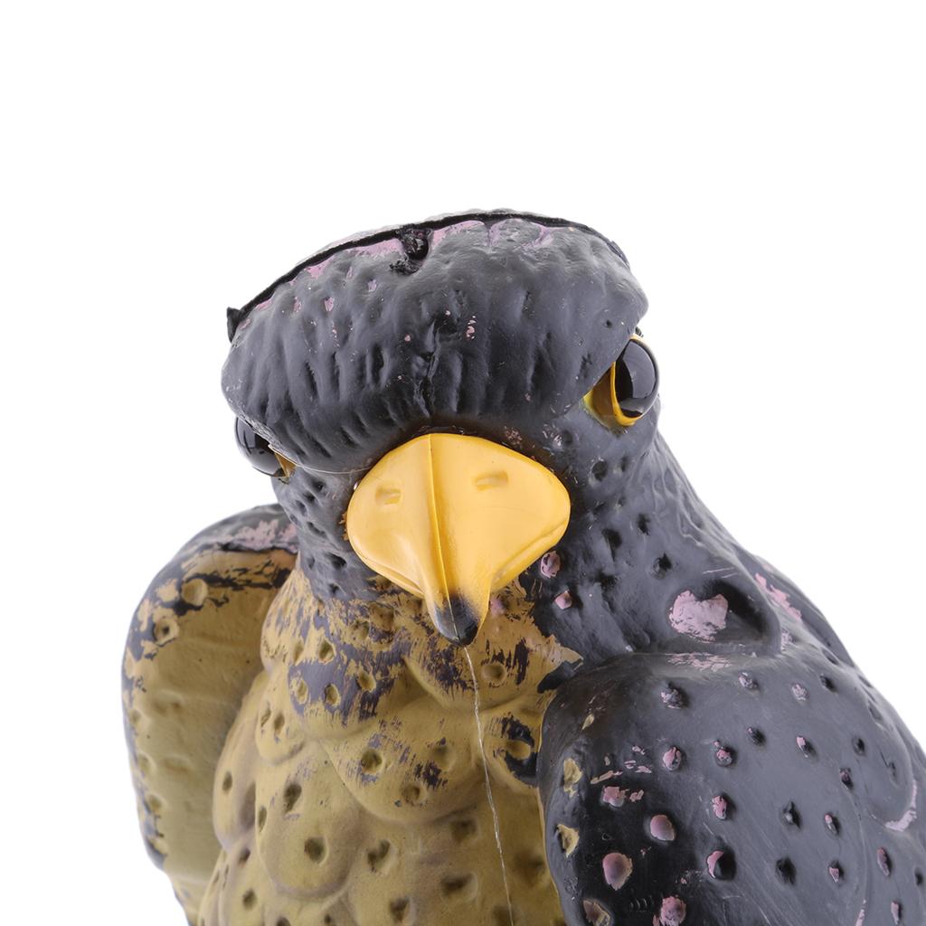 2pcs Realistic Owl Figurines Animal Statue Garden Sculpture Lawn Ornament