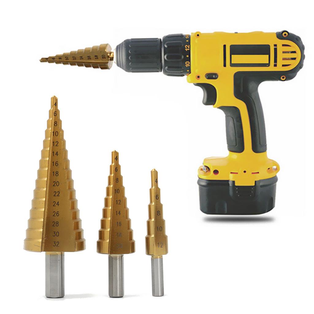 6.5mm40mm Step Drill Bit Straight Flute Cone Drill Bits HSS Reamer 11