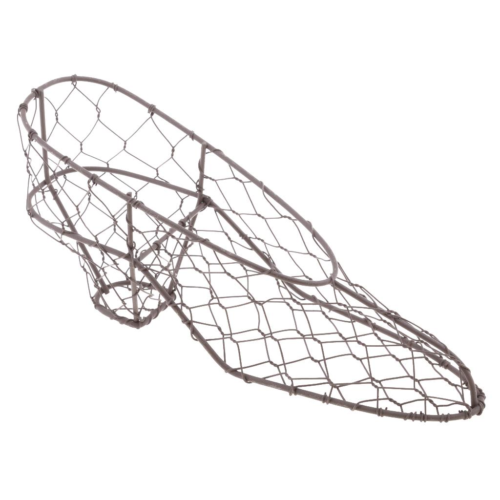 2Pcs Retro Iron Shoes Shape Succulent Pot Metal Hanging Planter Plant Holder