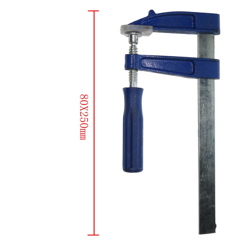 F Clamps 50mm-80mm x 150mm-300mm Bricklayers Profile Woodworking Metal