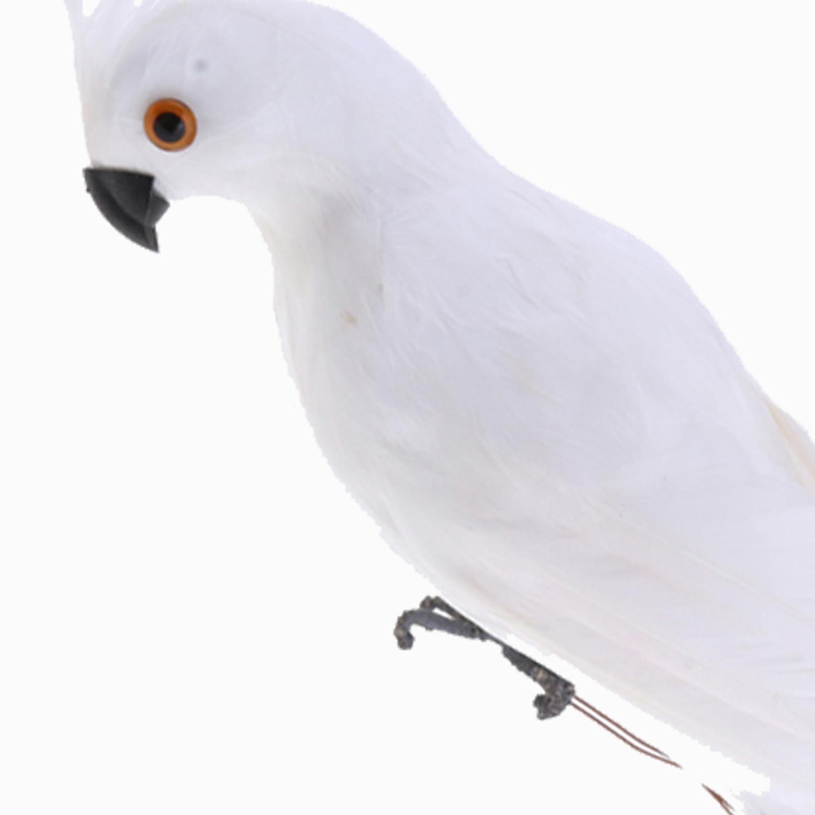 Artificial Animal Feather Fake Bird Taxidermy Garden Home Decor