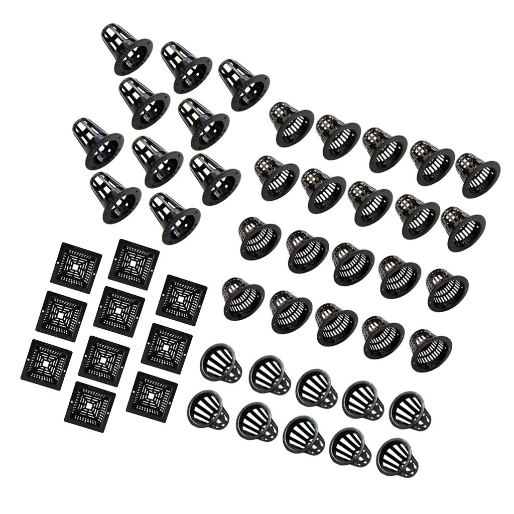 2x10pcs Plastic Pond Plant Basket Aquarium Aquatic Water Plant Grass Cultivate A