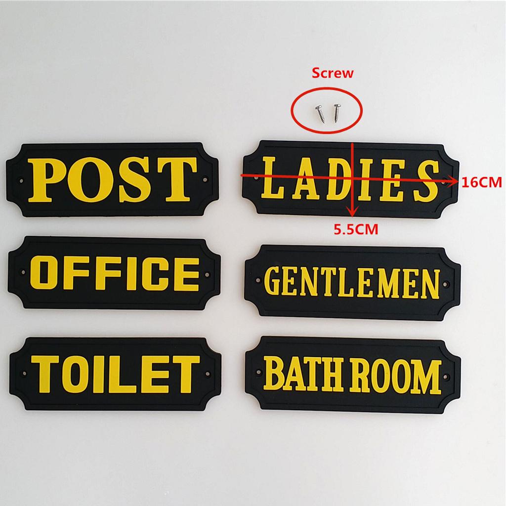 PVC Rubber OFFICE Rubber Door Sign Wall Plaque Plate with Screws