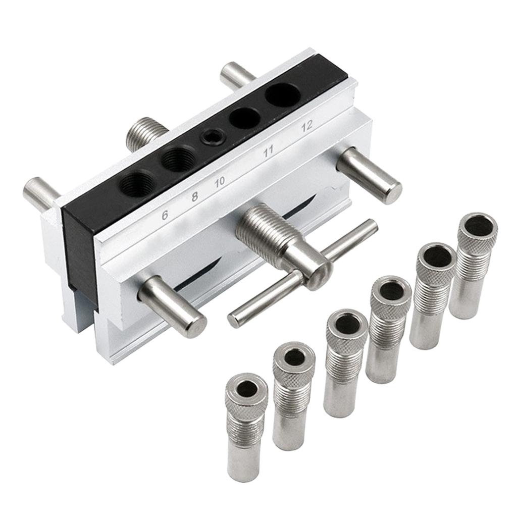 Self Centering Dowel Jig Wood Dowel Hole Drilling Guide Positioner Metric