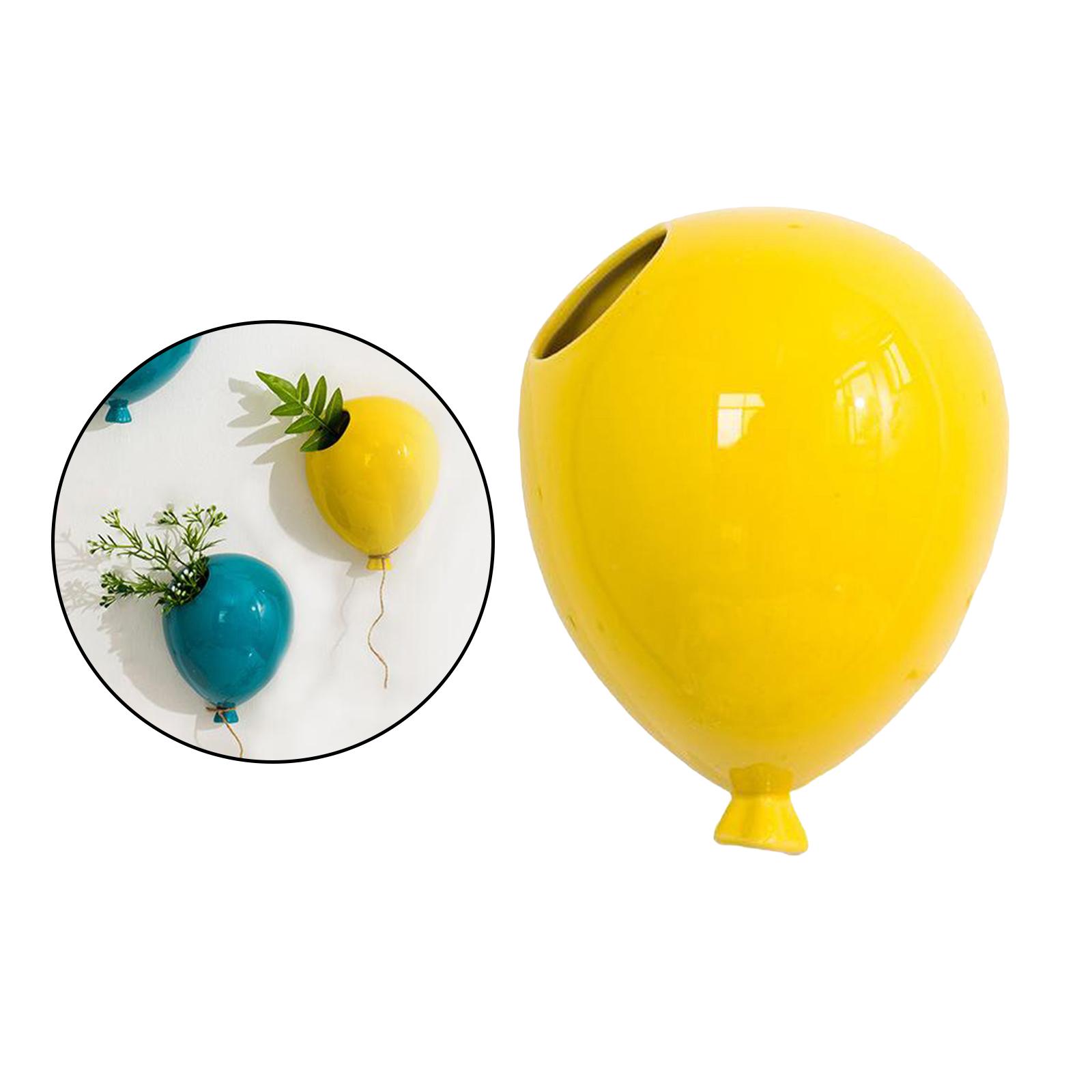 Indoor Plants Holders Wall Vase Flowers Wall Mounted Planters Gifts Yellow