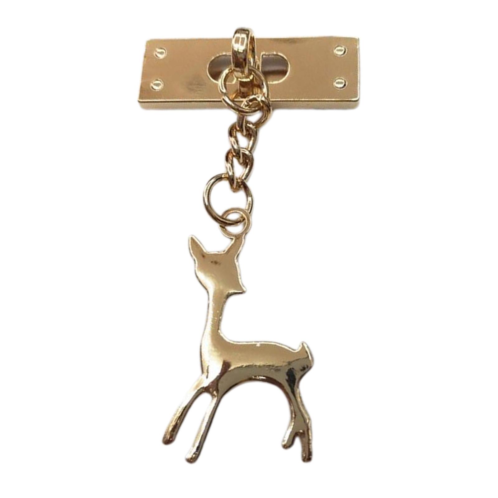 Lovely Alloy Deer Pendant Keychain Keyring for Clothes Handbag Suitcase DIY