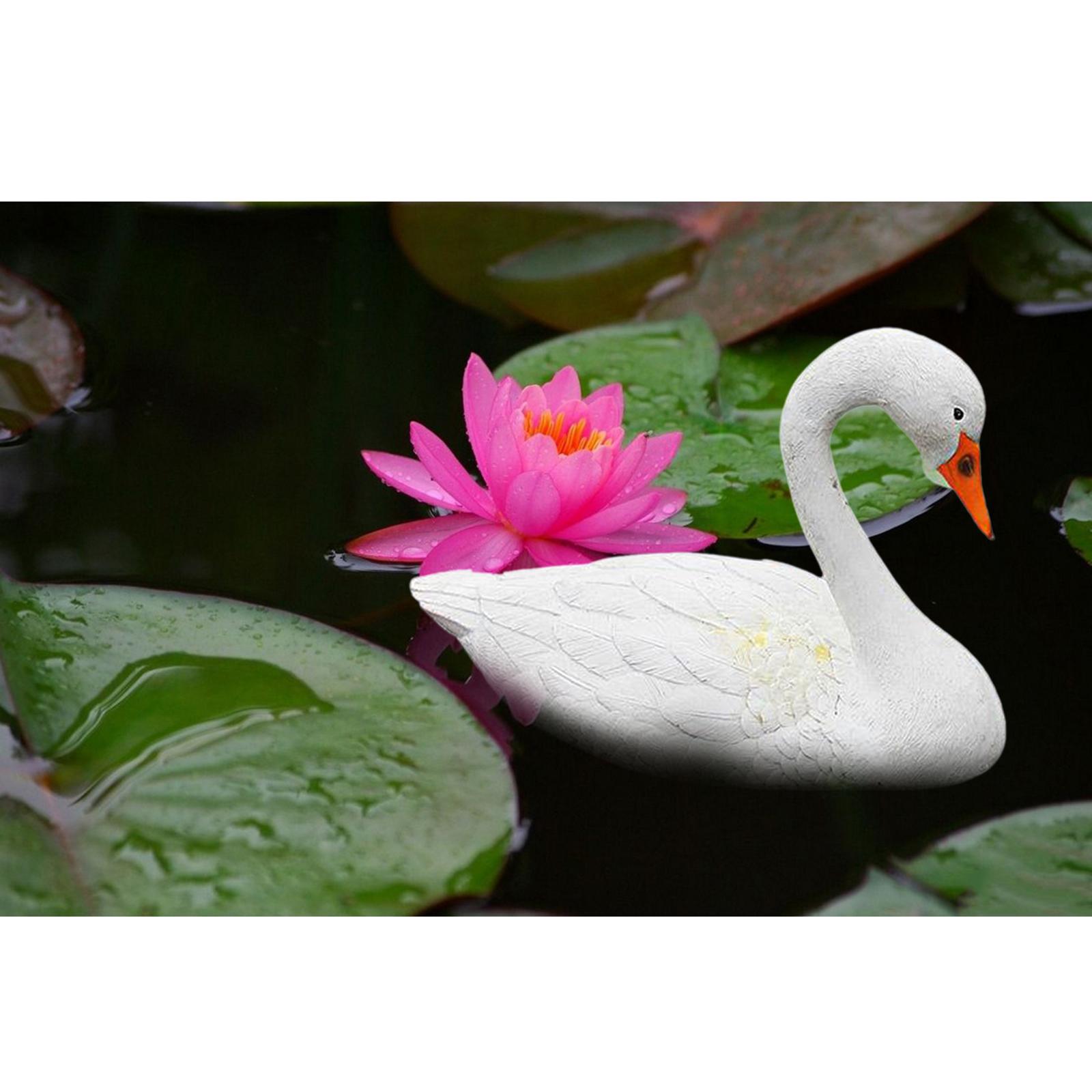 Fairy Miniature Figurine Garden Ornament Yard Gift Swan 35cm