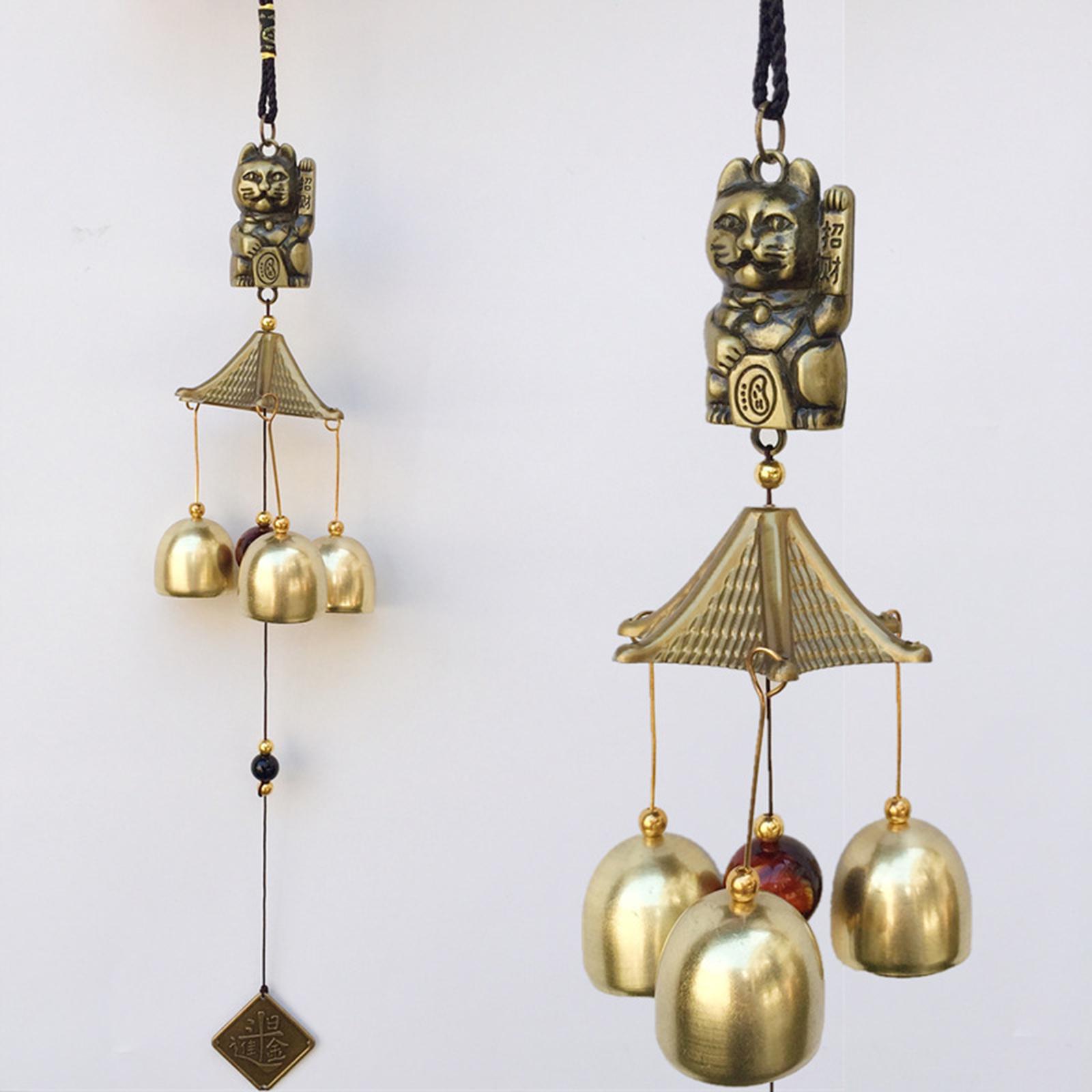 2xWind Chime Toy Ornaments Blessing Gifts Pendant for Fengshui Garden Families