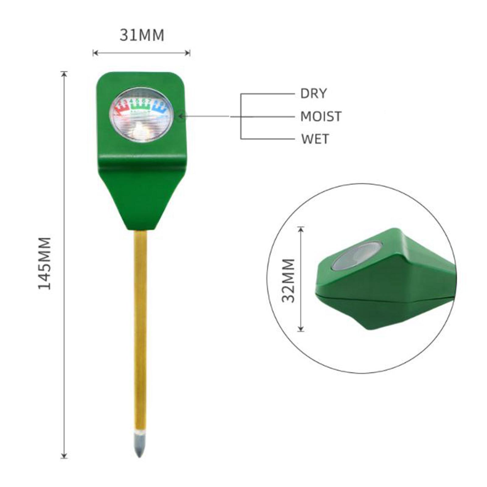 Meter Hygrometer Sensor Moisture PH for Indoor Outdoor