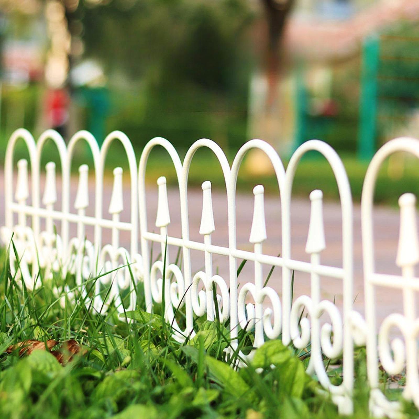 Garden Fence Panel Wedding Prop Outside Stairs Backyard Animal Barrier Fence White