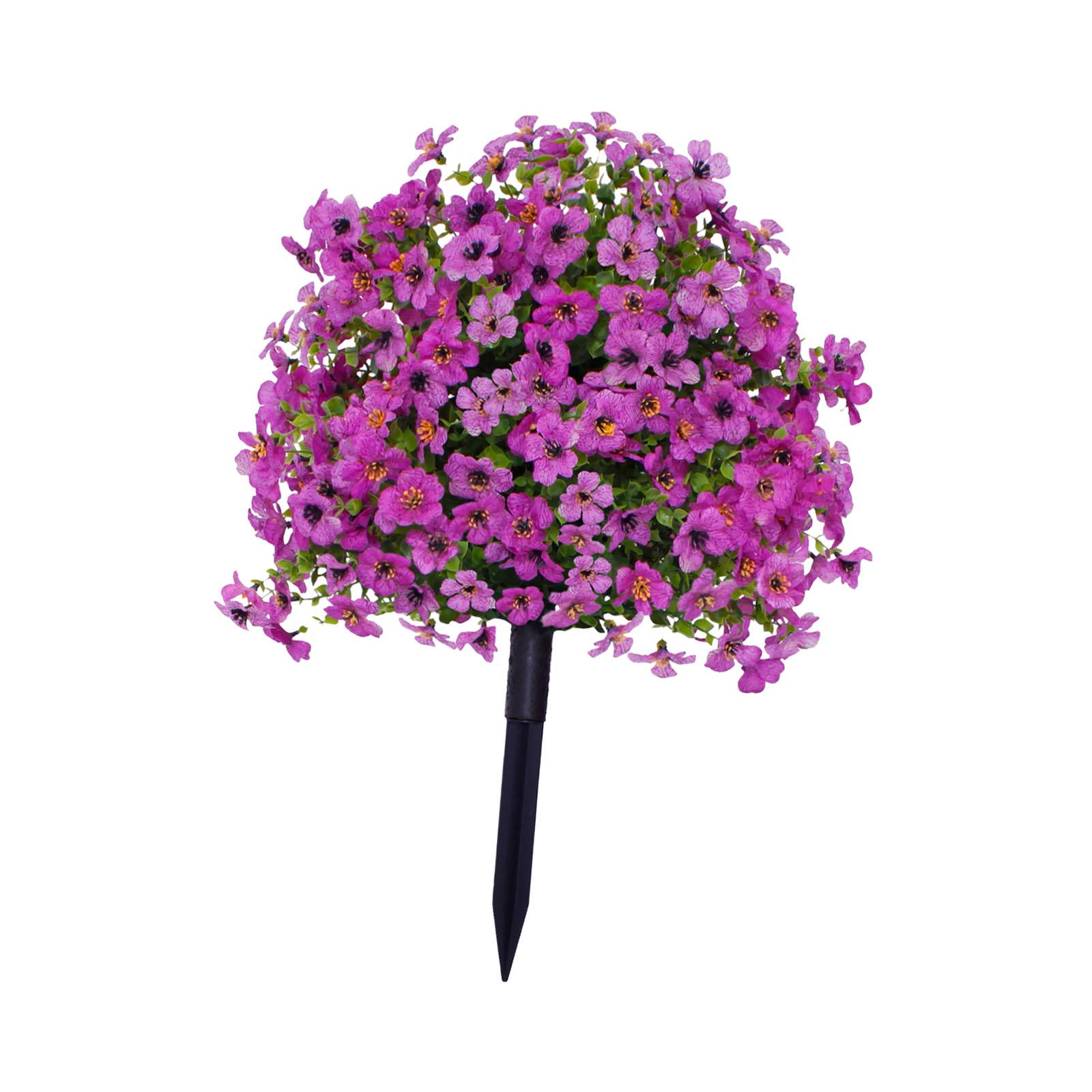 Artificial Violet Flower Stake