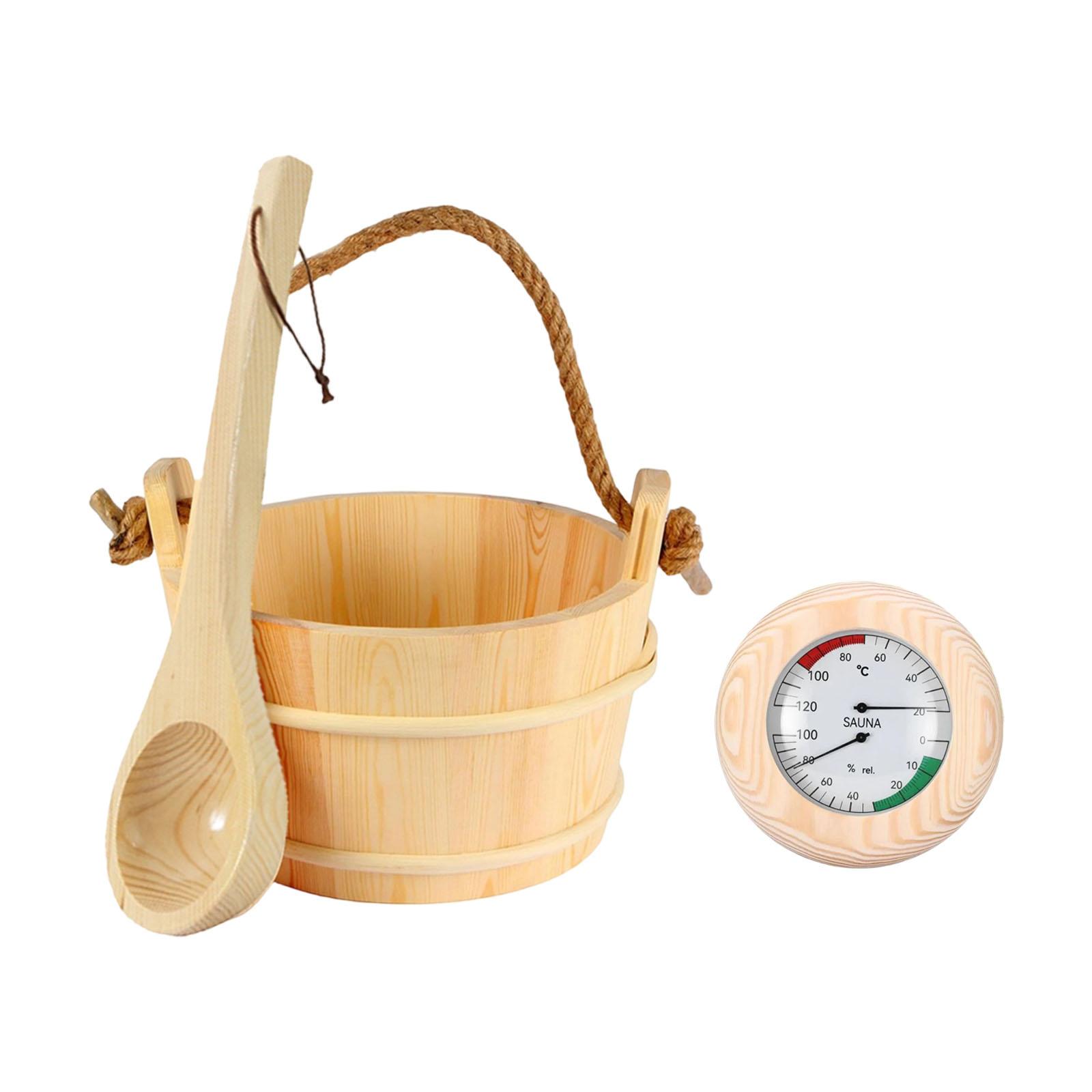 Sauna Bucket and Ladle Set