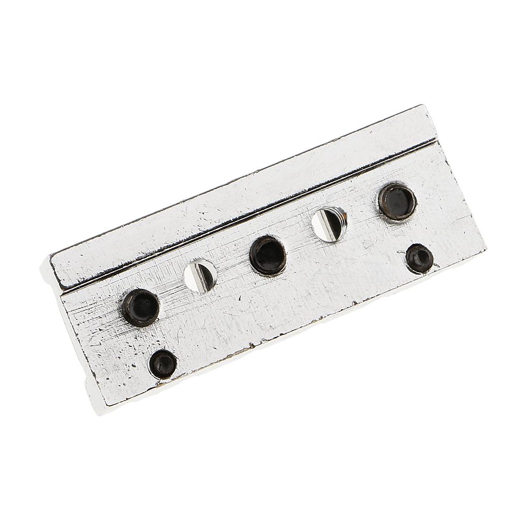 2xElectric Guitar Locking Nut String Lock Silver