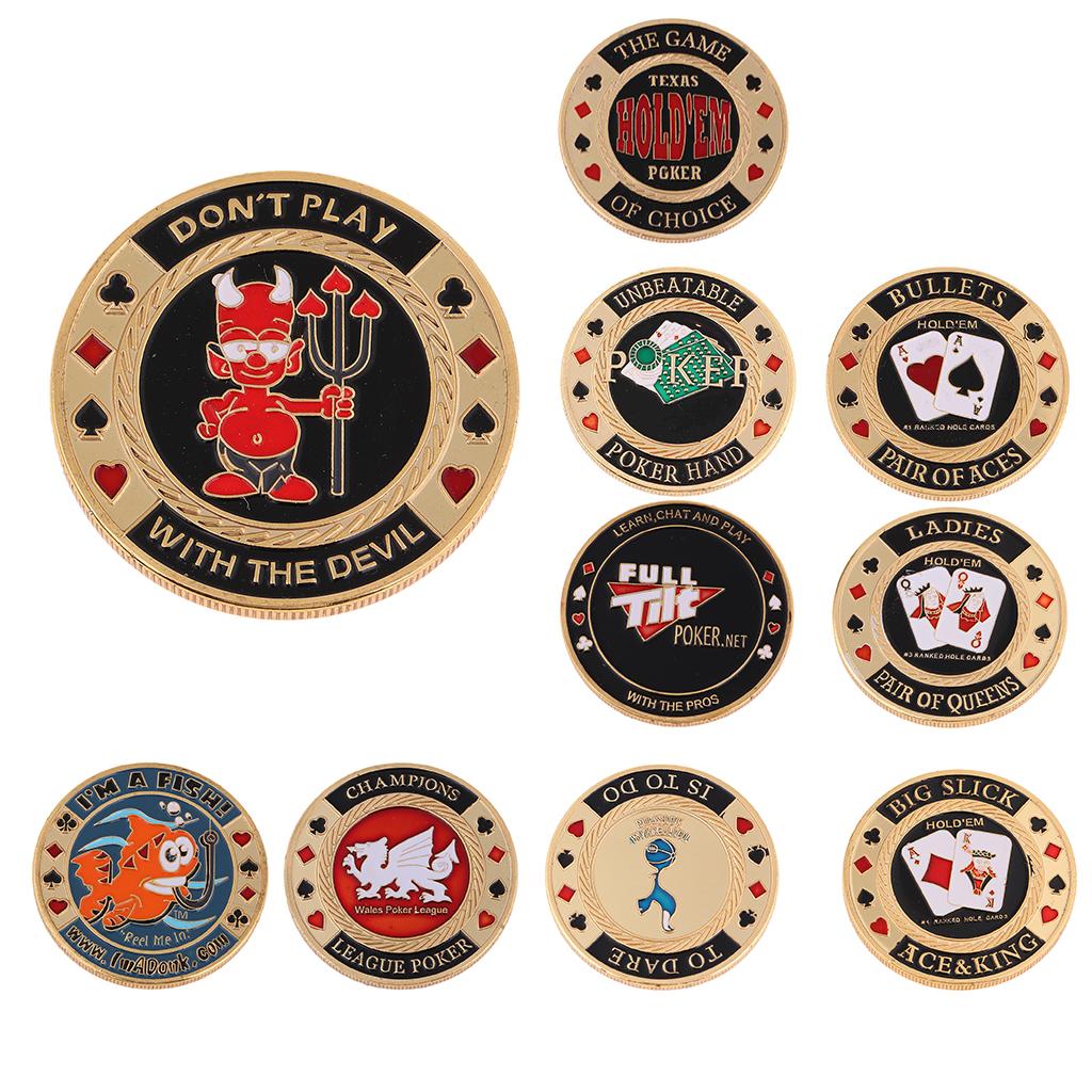 Banker Chips Press Card Poker Souvenir Commemorative Coins Poker Protector A