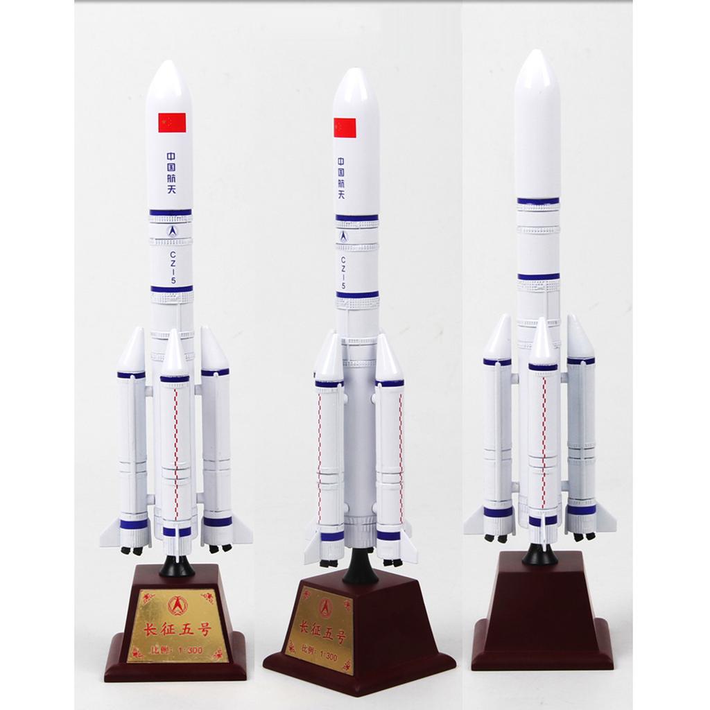 1:300 Scale Long March 5 Series Launch Vehicle Diecast Model Toy