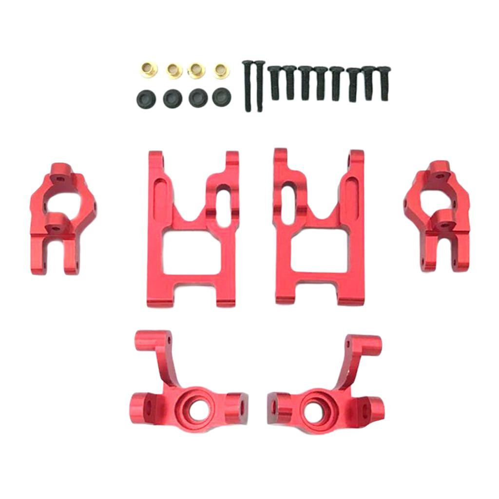 Metal Suspension Arms Steering Parts Fit for WLtoys 12428 12423 Red