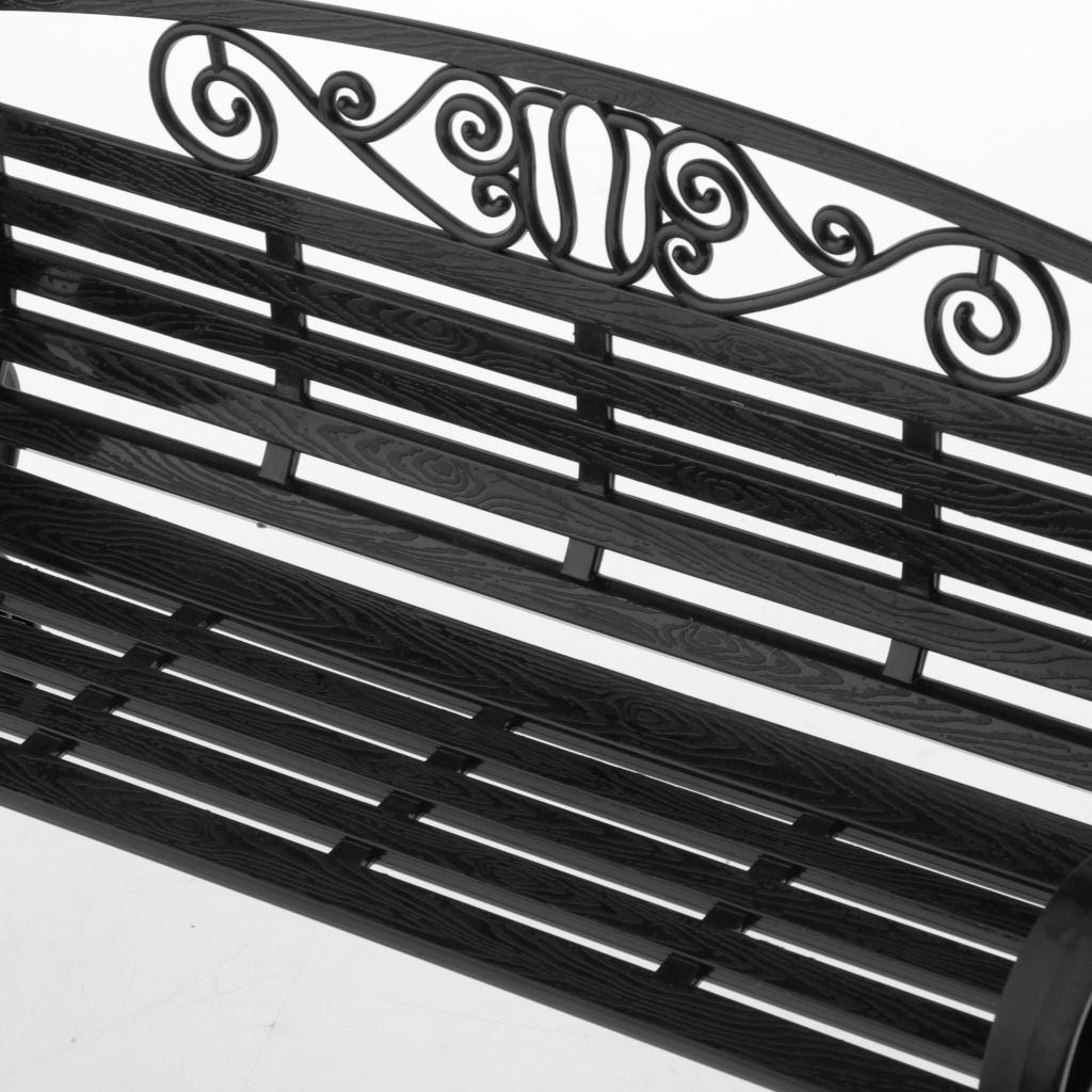Model Train 1:6 Scale Park Street Seat Bench Chair Settee Black