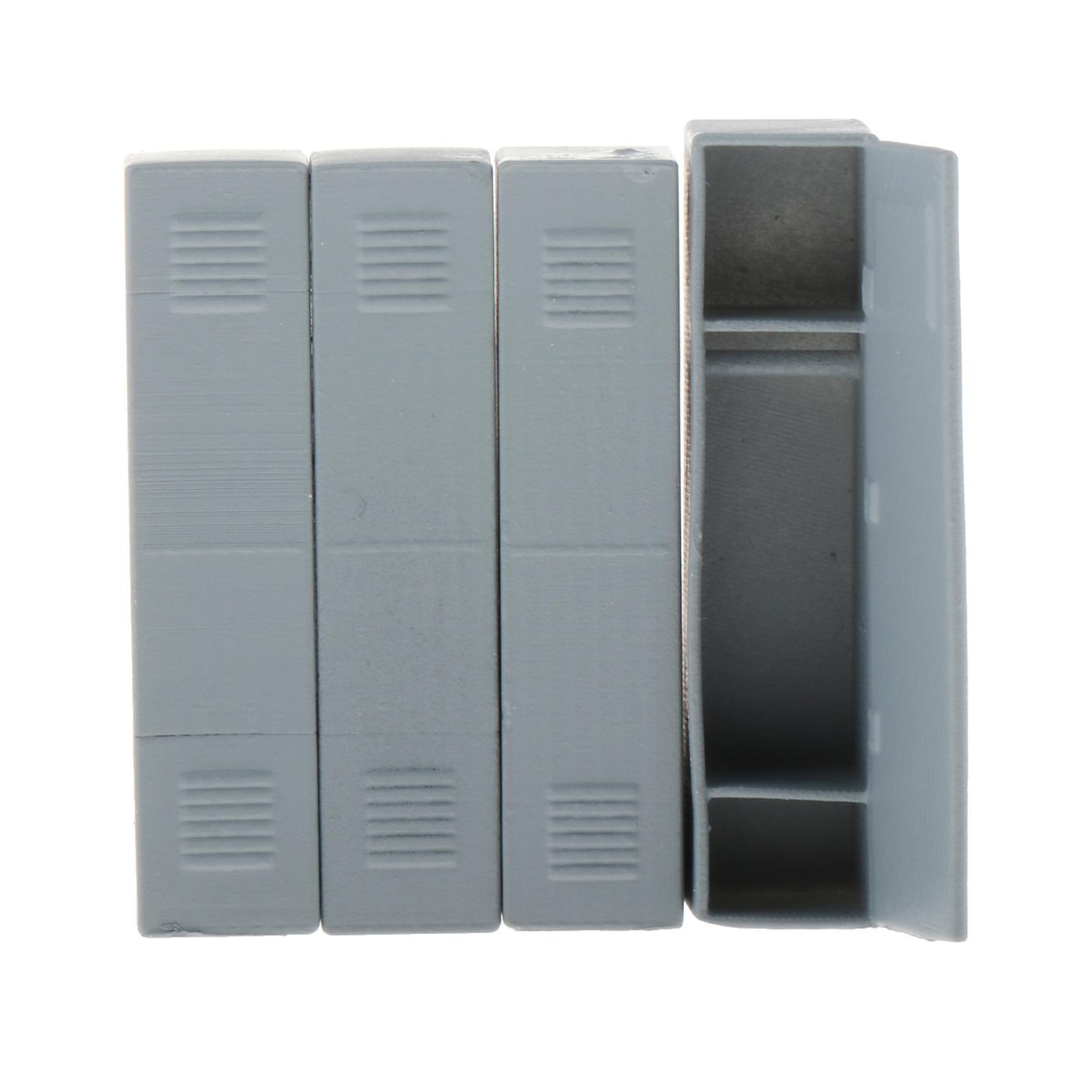 1:64 Painted Scenario Figures Resin Diorama Garage Miniature Locker Set