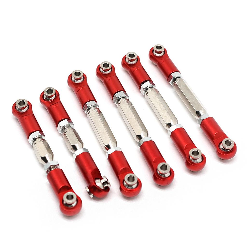 6Pack Steering Link fit ARRMA BIG ROCK GRANITE Buggy Replacements Parts Red