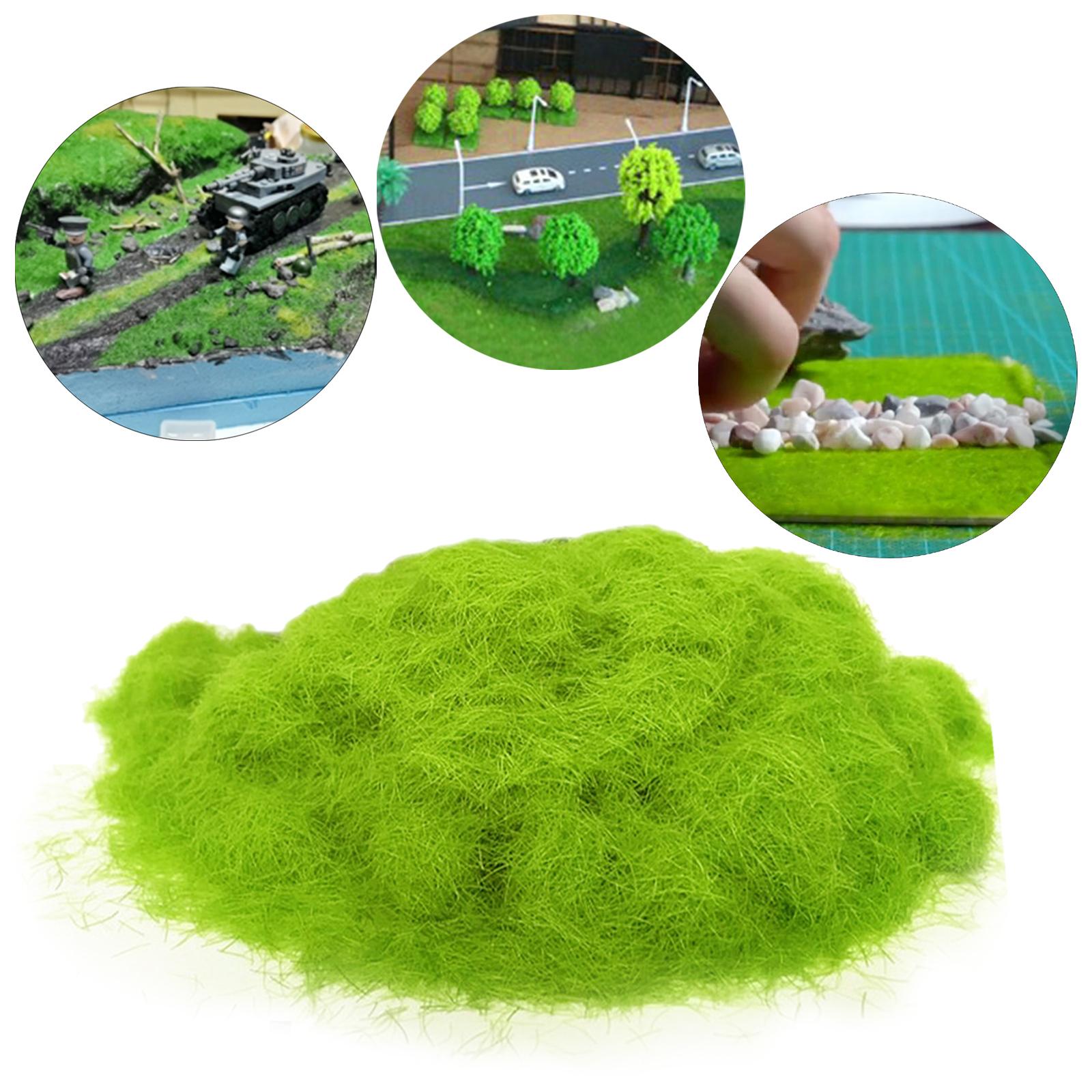 Miniature Static Grass 5mm Fairy Garden Scene Model Sand Table Grass Powder tender green