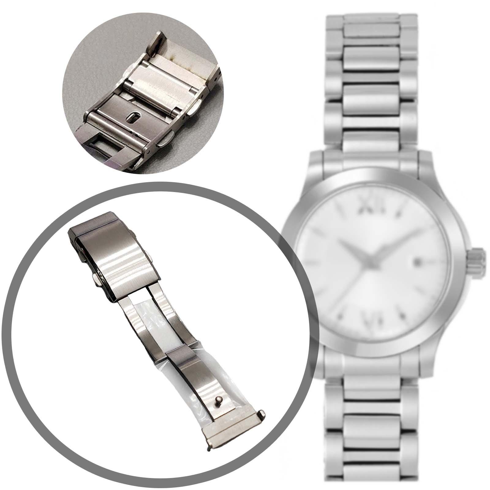 Watch Bands Buckle Metal Watch Accessories Double Lock Button Clasp 22mm