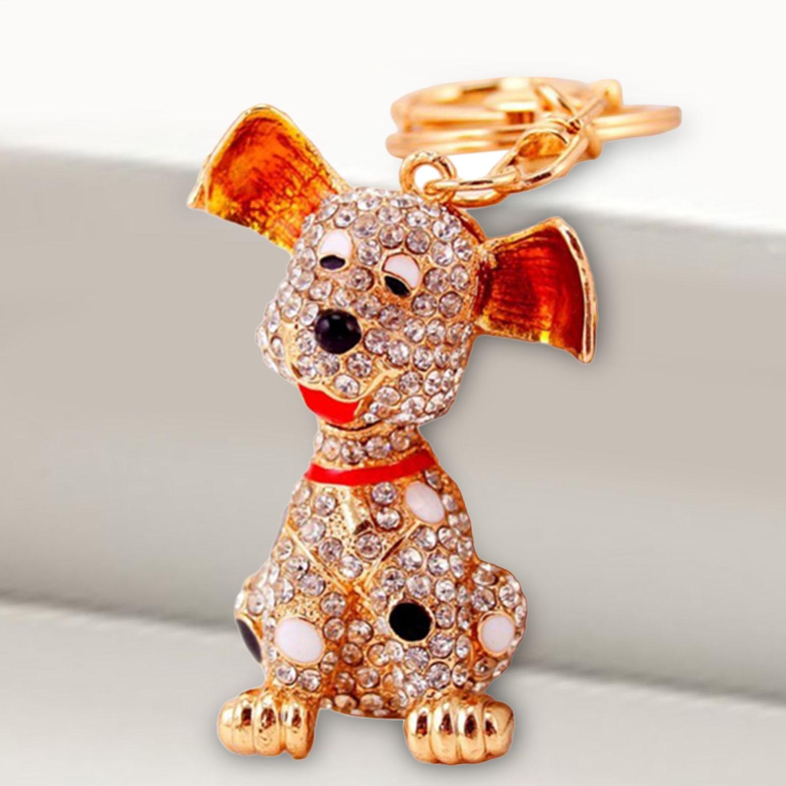 Rhinestone Animal Keychain Keyring Handbag Bag Pendant for Adults Kids Girls