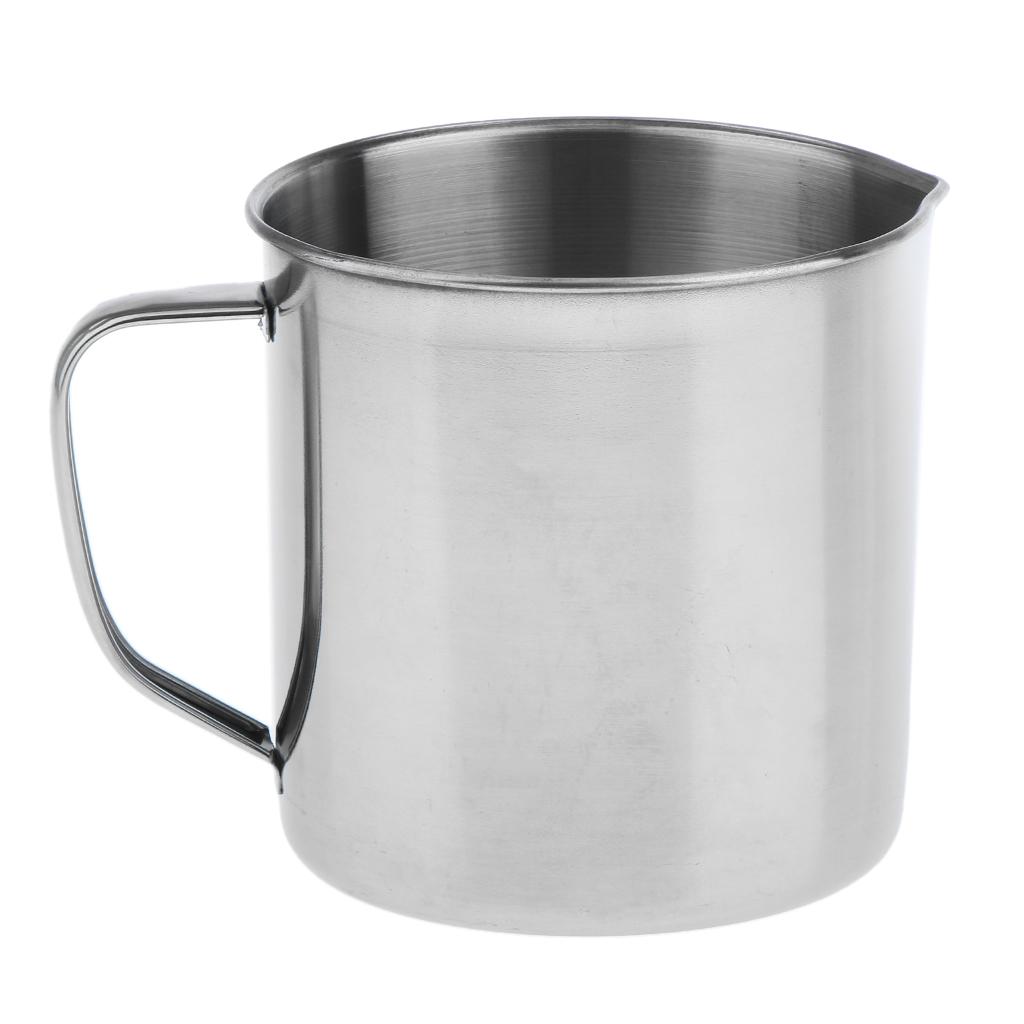 Laboratory Kitchen Test Measuring Beaker Jug Cup Stainless Steel 500
