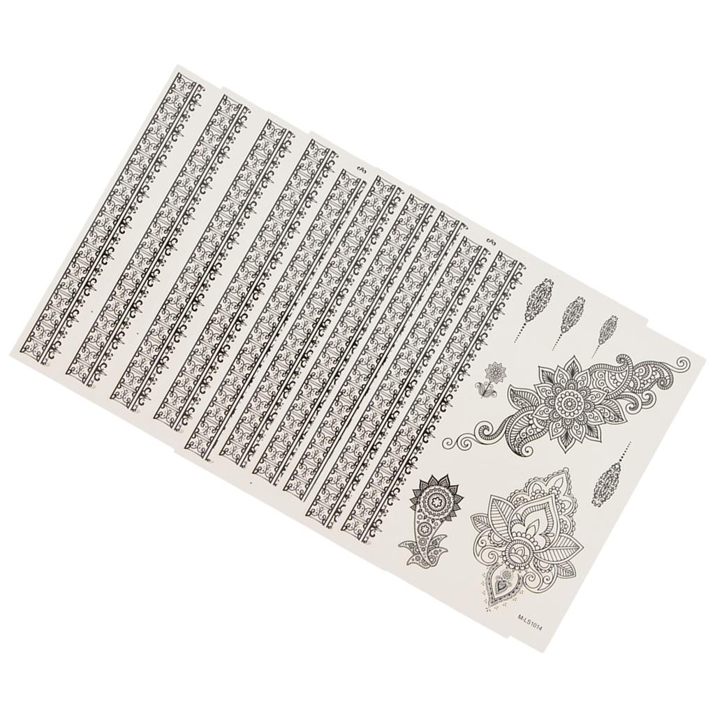 Semi-permanent Tattoo Stencil Body Drawing Self-Adhesive ...