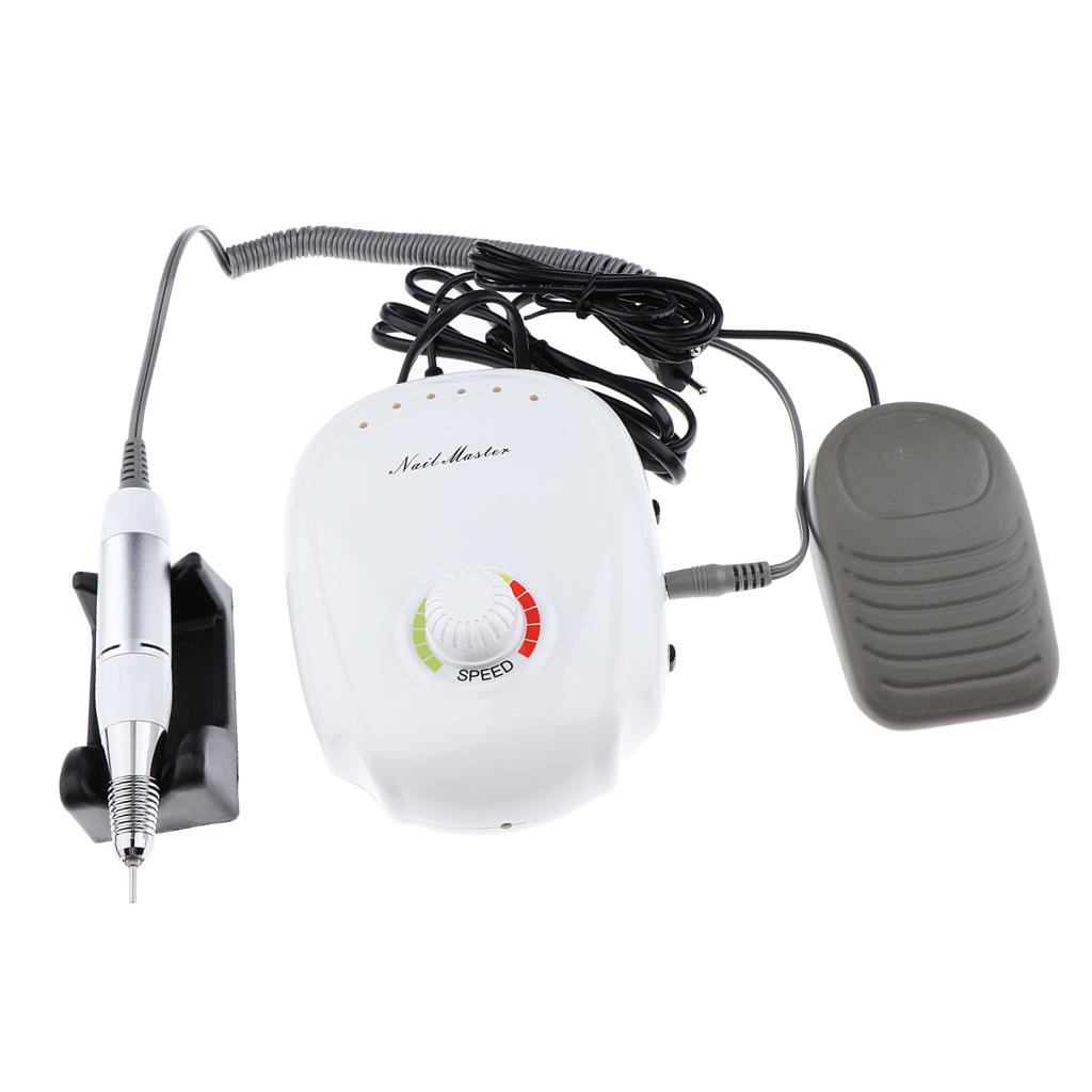 35000RPM Salon Manicure Nail Drill Machine Nails Art Polished EU Plug White