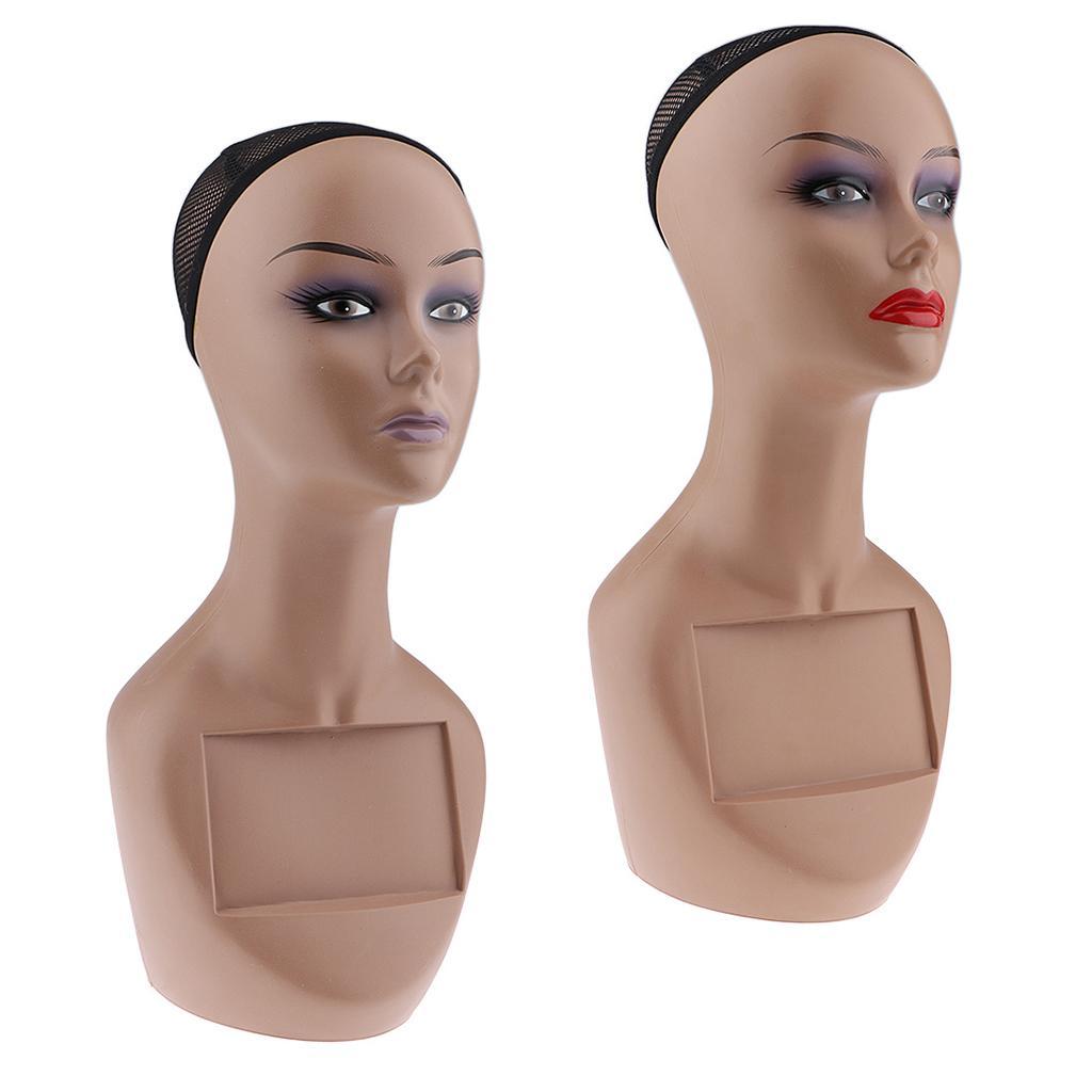 Abs Female Mannequin Manikin Head Bust Stand For Wig Hat Jewelry Cap Display Ebay 