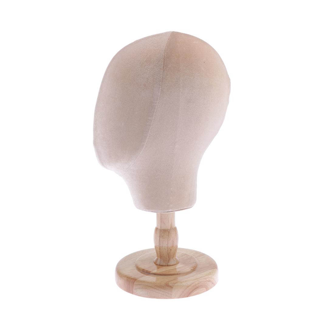 2x Hat Wig Cap Display Holder Stand Wooden Mannequin Manikin Head Model Rack
