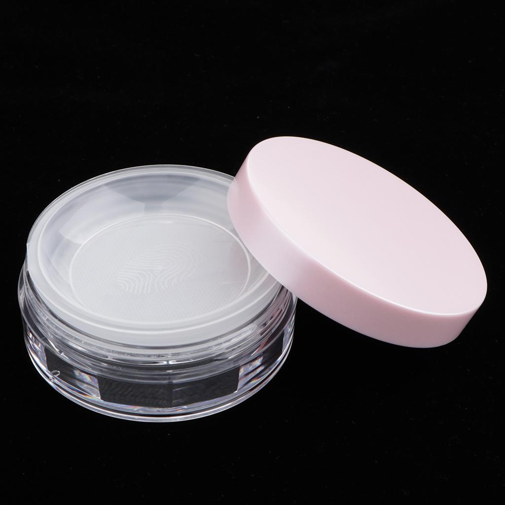 10G Empty DIY Makeup Loose Powder Case Cosmetic Blush Glitter Container Pink