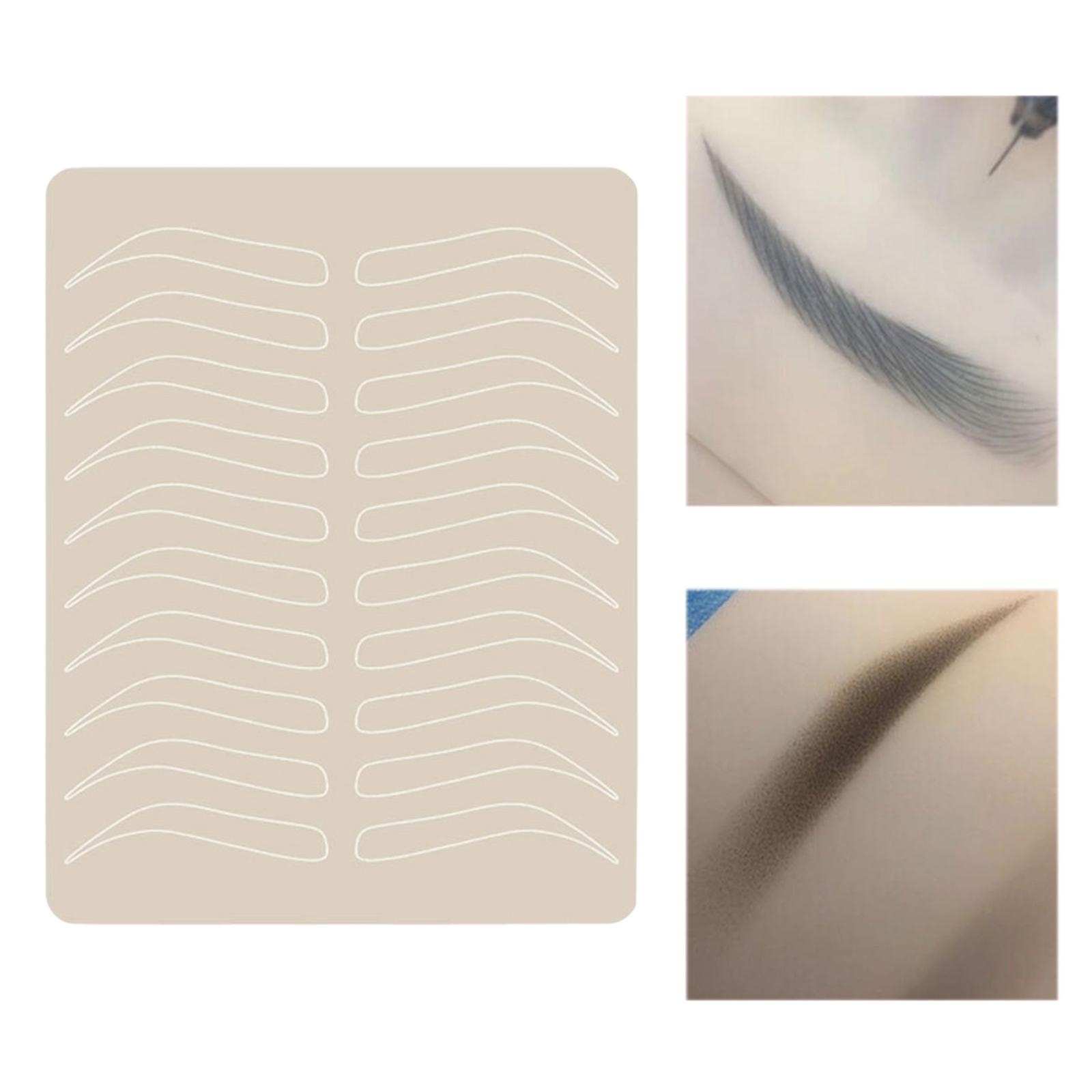 Microblading Practice Skin Eyebrow Tattoo Skin Experienced Artists 6.5 White