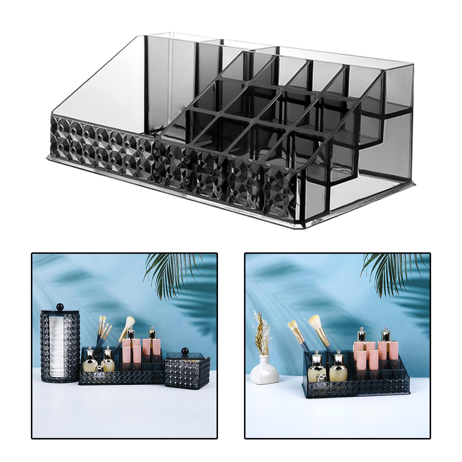 Makeup Organizer Container Cosmetic Storage Box for Desktop Bathroom Brushes