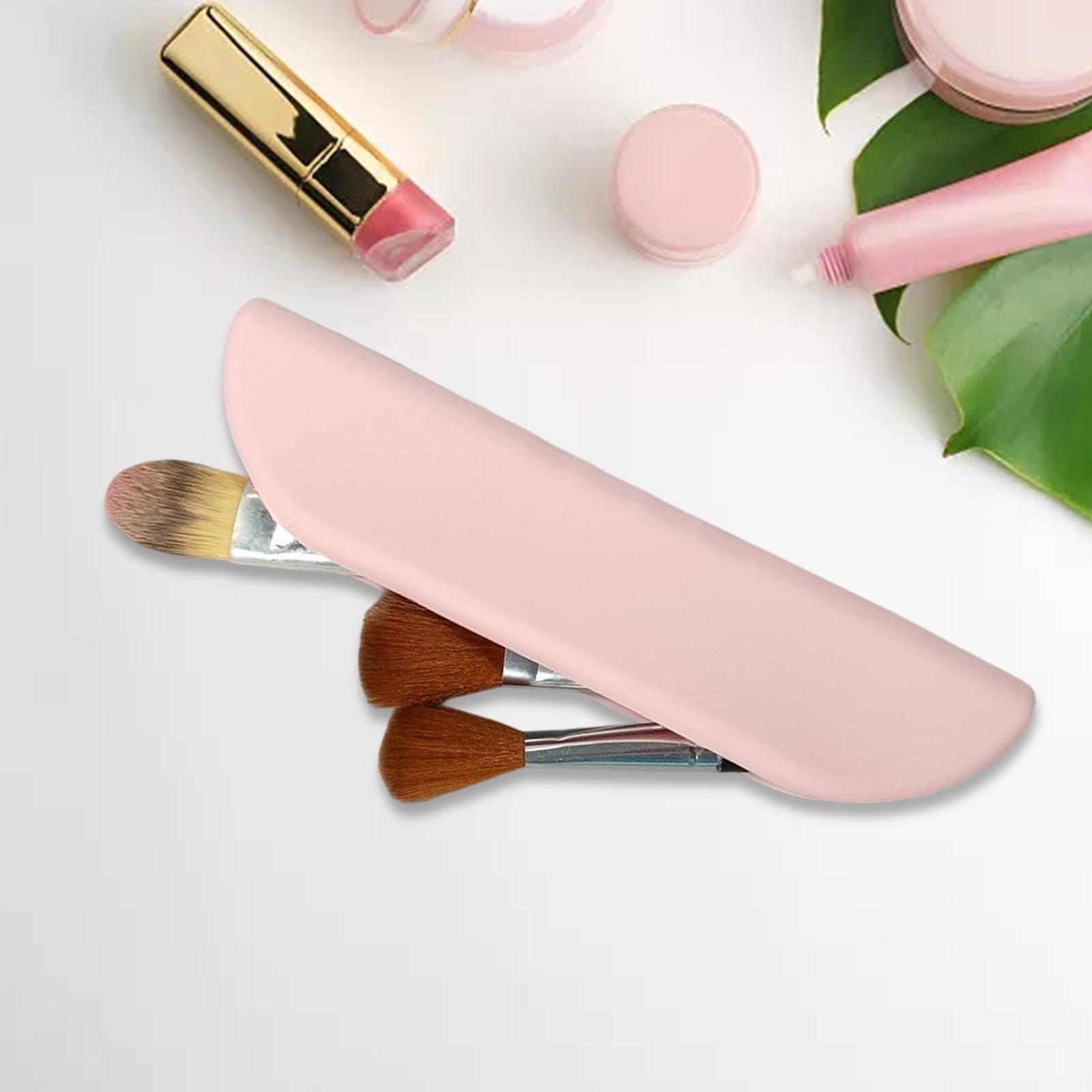 Multifunctional Travel Makeup Brush Case Organizing Waterproof Portable Pink