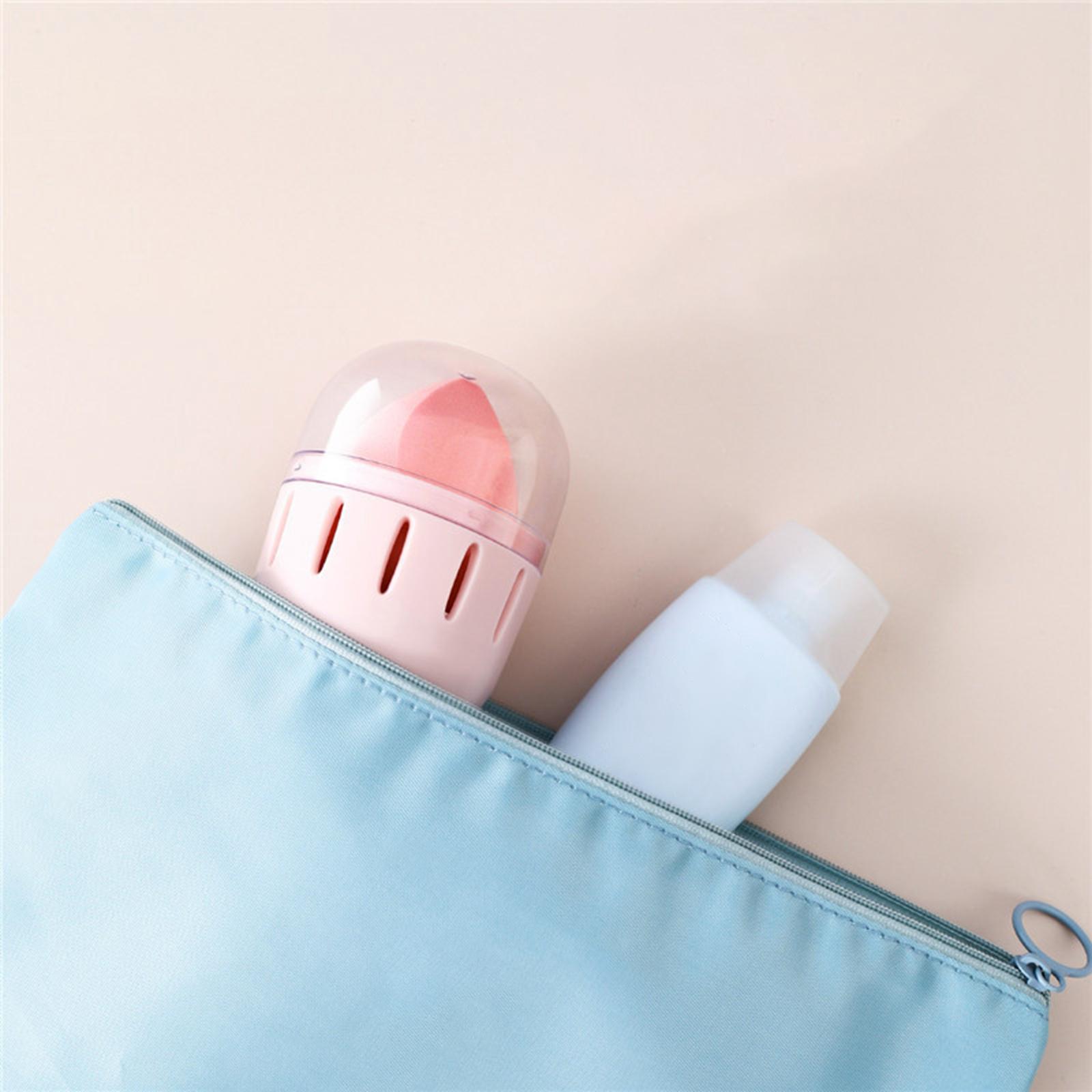 Makeup Sponge Holder Stand Holder Protective Carrying Case for Travel Salon