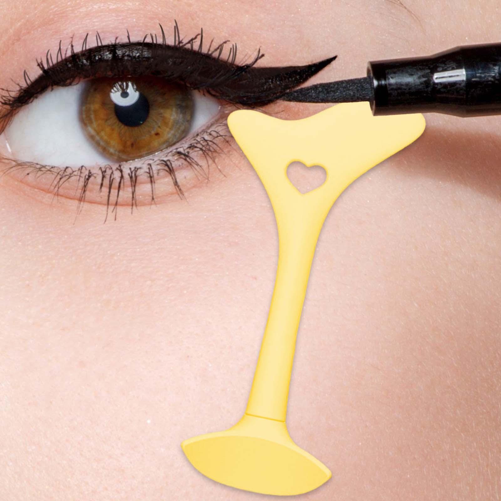 Multipurpose Winged Eyeliner Silicone Winged Tip Eyeliner Aid Face yellow