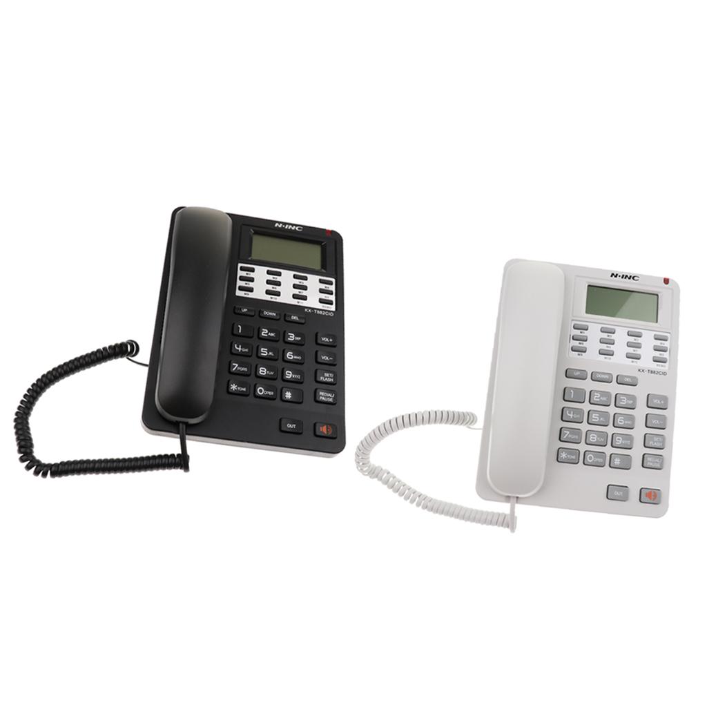 Landline Phone Corded Home / Office Desk Telephone Backlit Display Caller ID eBay